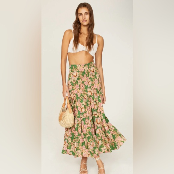 MISA Los Angeles “Kate” Dress Skirt in Green and Pink – Size XL – NWT - Picture 3 of 10